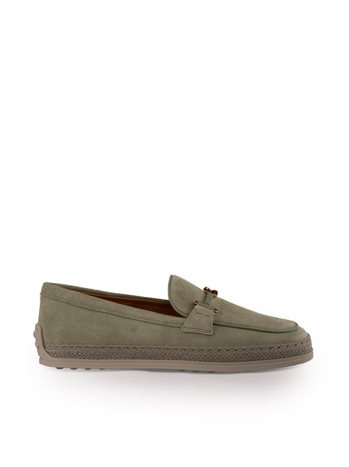 Mocassini in pelle scamosciata Verde TOD'S | XXW92K0HZ00 U8CV623